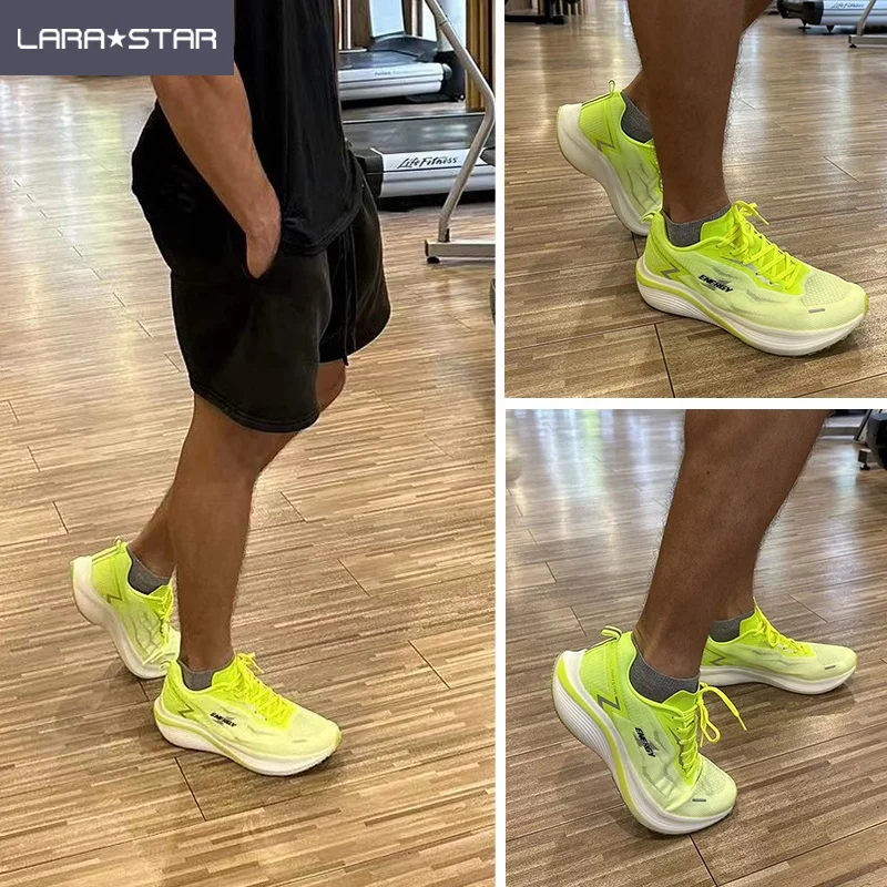 LS0038 Fashion Nylon Plate Propulsion Supercritical Foam Running Shoes Comfortable Running Sneaker