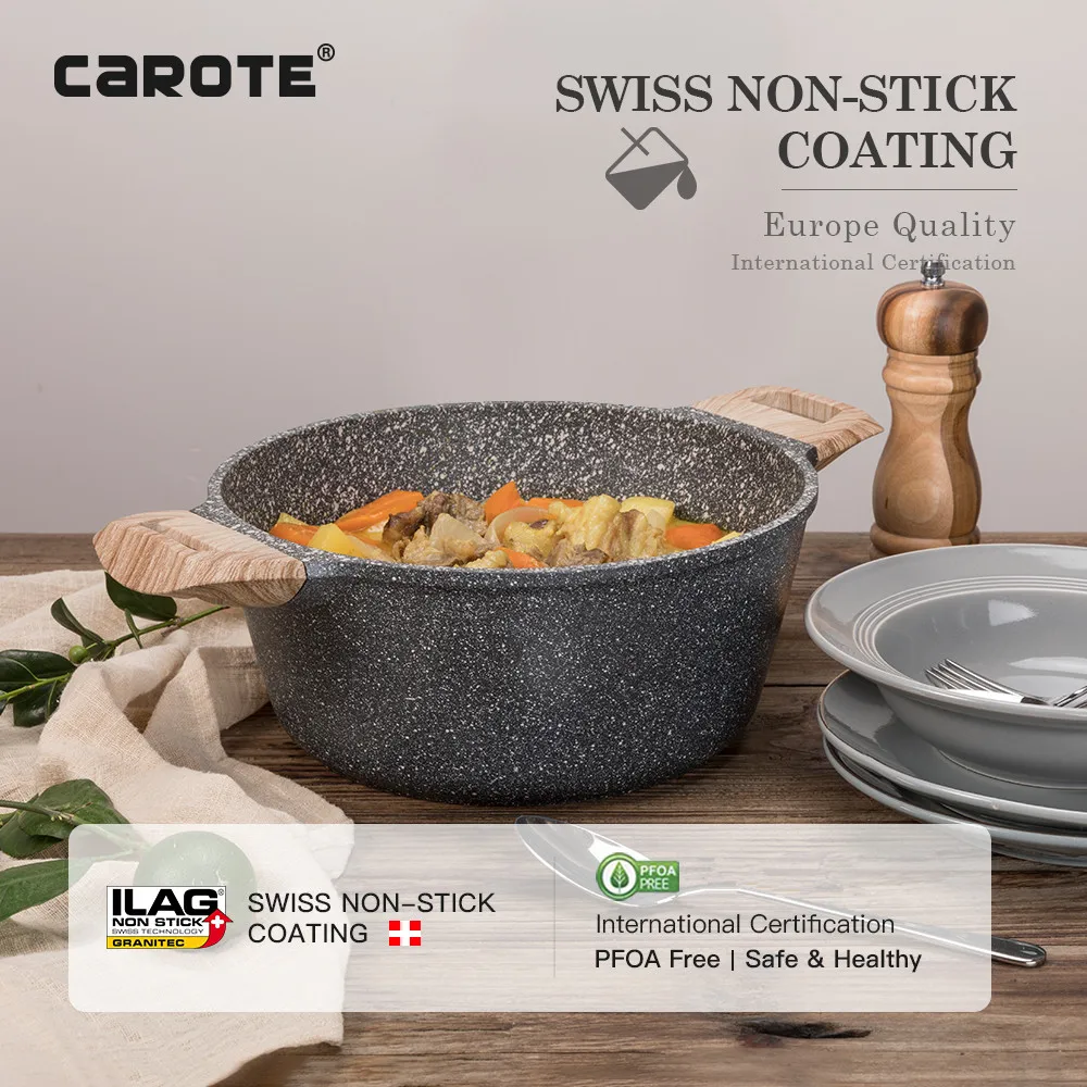 Алюминиевая кастрюля для супа Carote с антипригарным покрытием