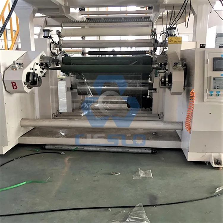 High speed BOPP gum tape jumbo roll making machine