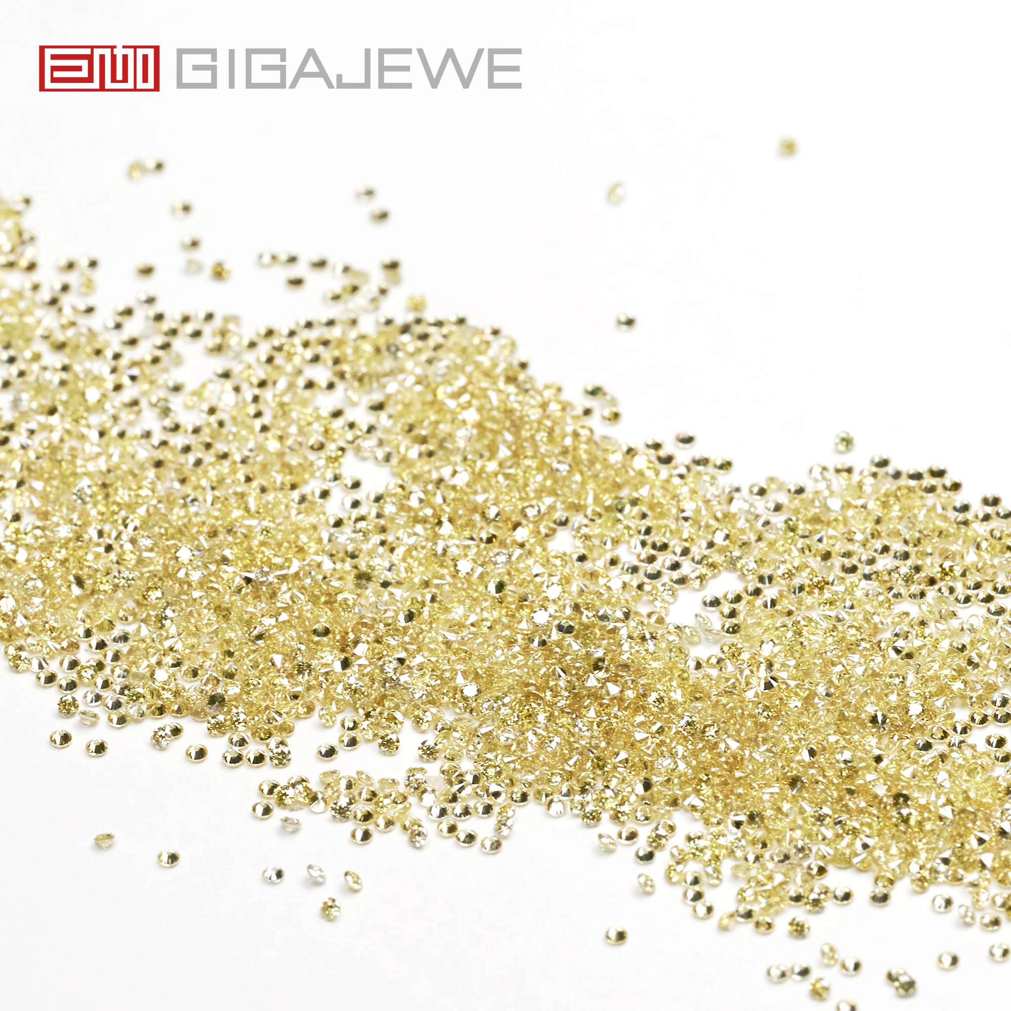 GIGAJEWE DEF blue yellow red pink Color 0.8-3.0mm Round cut Melee moissanite brilliant cut for jewelry making