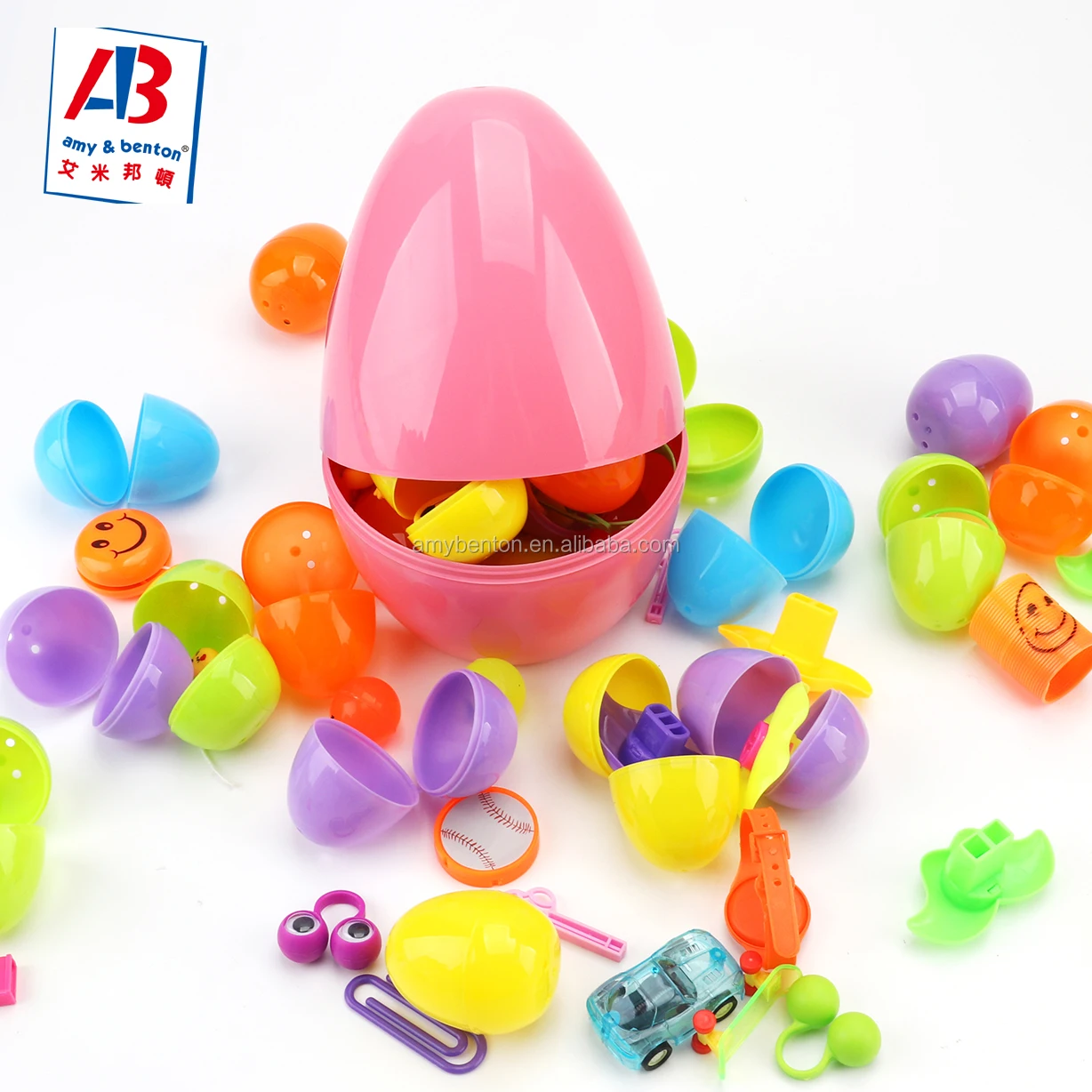 Hot Sale Bright Children Surprise Jumbo Plastic Easter Eggs