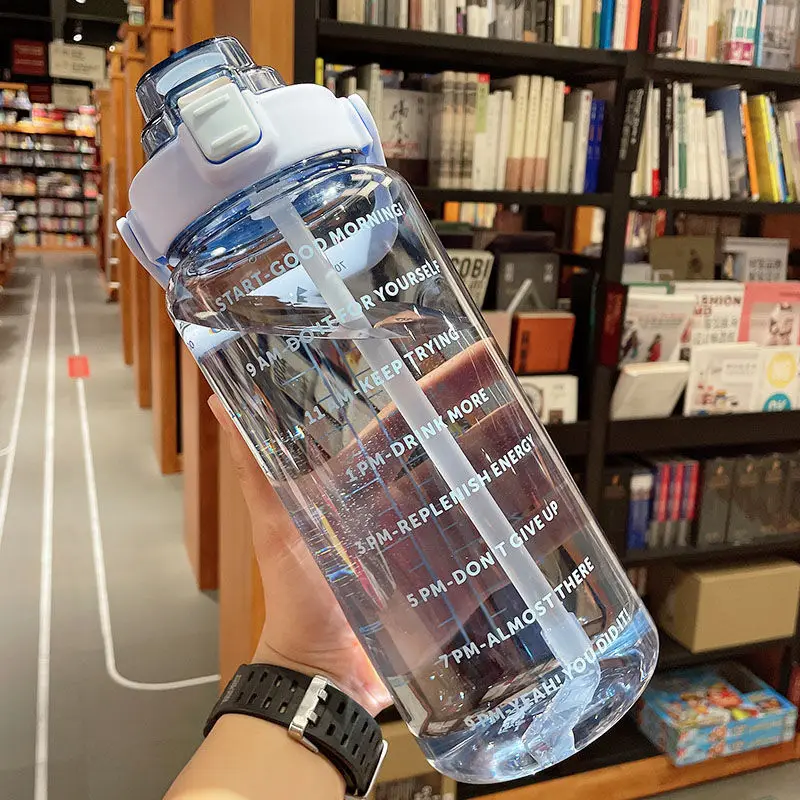 Doyoung Private Label Sustainable Reusable Portable Transparent Traveling Workout 2.2l Water Bottle for Sport
