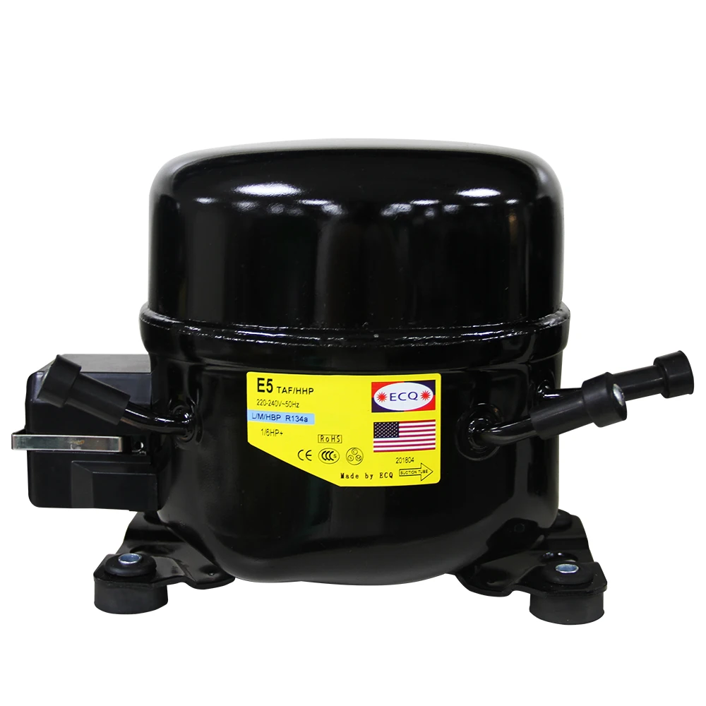 ECQ L/M/HBP R134a Commercial 220-240V Series 1/3 hp 1/6 hp E5G refrigeration Refrigerator compressor for cold room