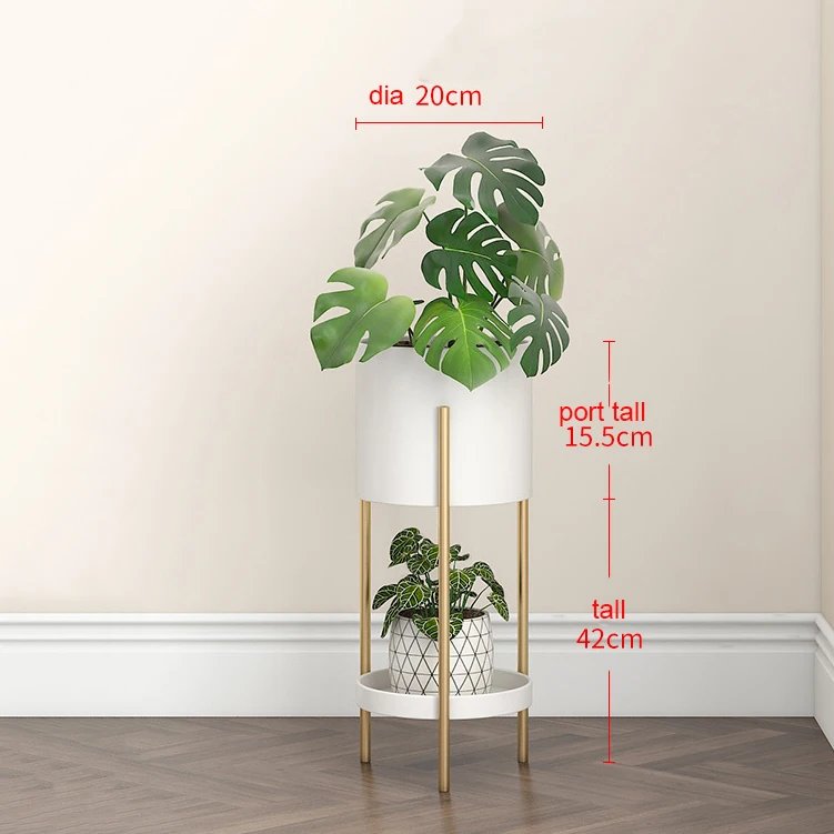 2Tier metal Plant Indoor shelf Stand rack home decor corner multi function shelf plant Flower Pot Organizer display 2024 new