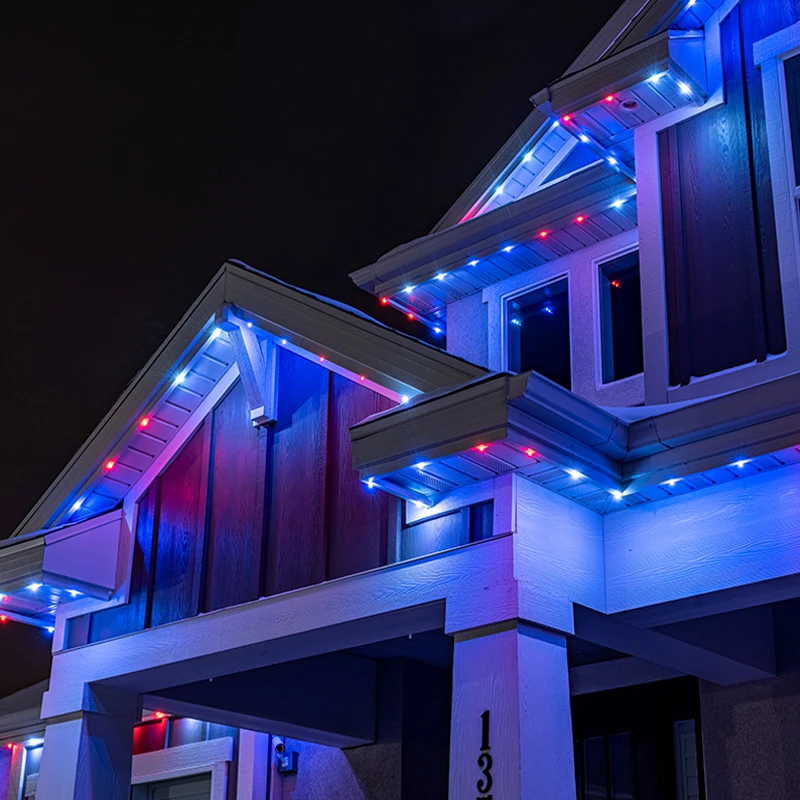 Factory Wholesale 12V Outdoor Waterproof IP68 Permanent Christmas Holiday Track landscape lighting Rgbw Led Pixel Point Lights