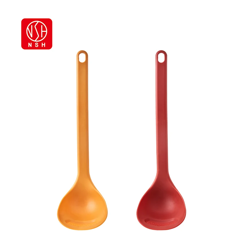 NSH 6126 Nylon colander high temperature porridge soup spoon Household long handle large spoon leakage soup scoop