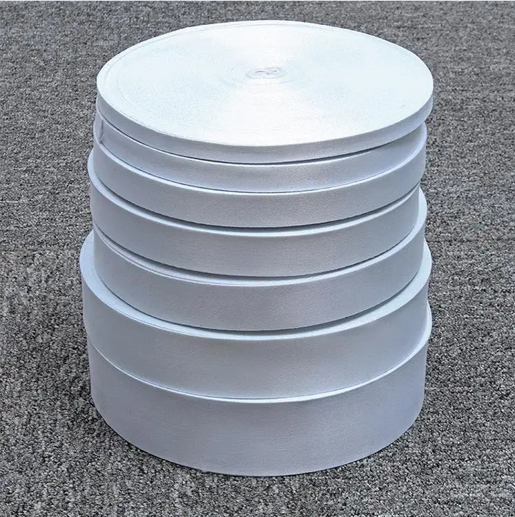 White lanyard rolls polyester webbing raw material fabric sublimation printing satin ribbon 10mm/12mm/15mm/20mm/25mm