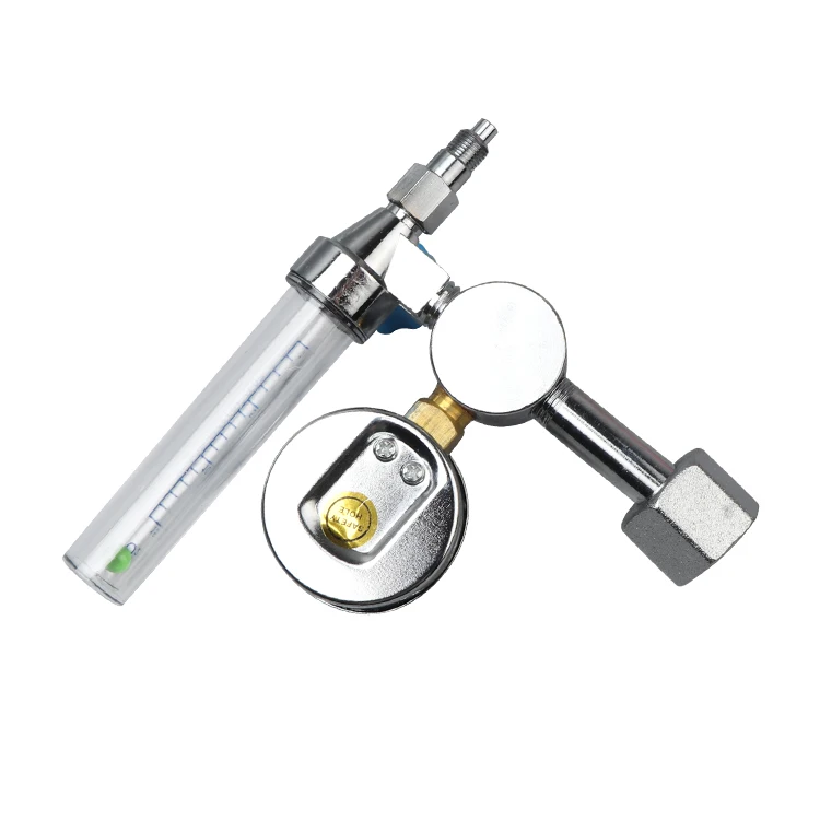 CE Approved Medical Stable Brass Oxygen Regulator With Flowmeter