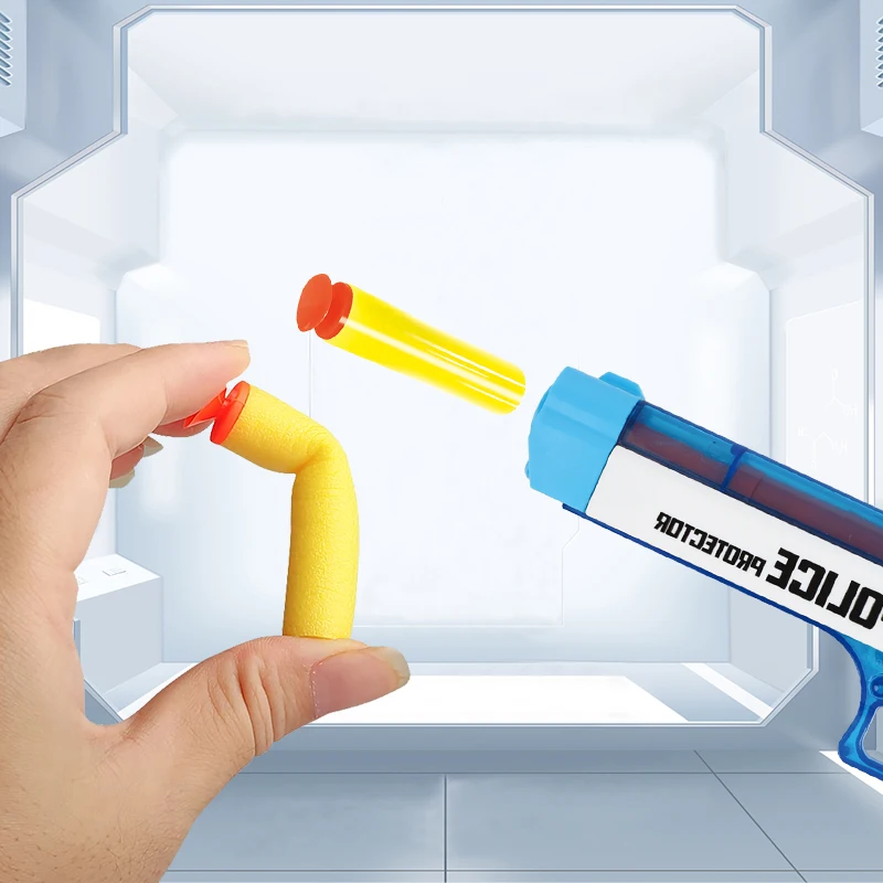 Kids DIY foam bullet gun toy set plastic revolver gun toys wholesale shooting gun toys
