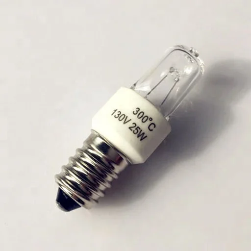 25W SES E14 high temperature halogen G9 oven bulb
