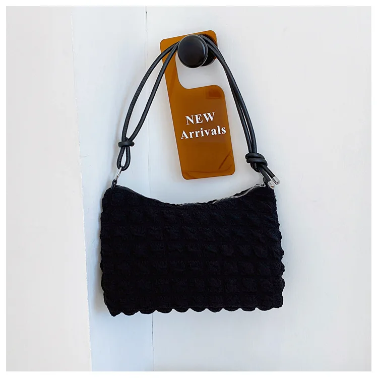 Wholesale Single Shoulder Women Bag Lady Bubble Grid Underarm Handbag