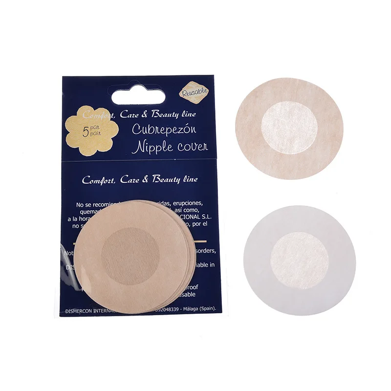 Adhesive Nipple Cover Sexy Beige Wholesale Non-Woven Fabric Breast Pasties satin stickers Non-Woven Fabric Invisible