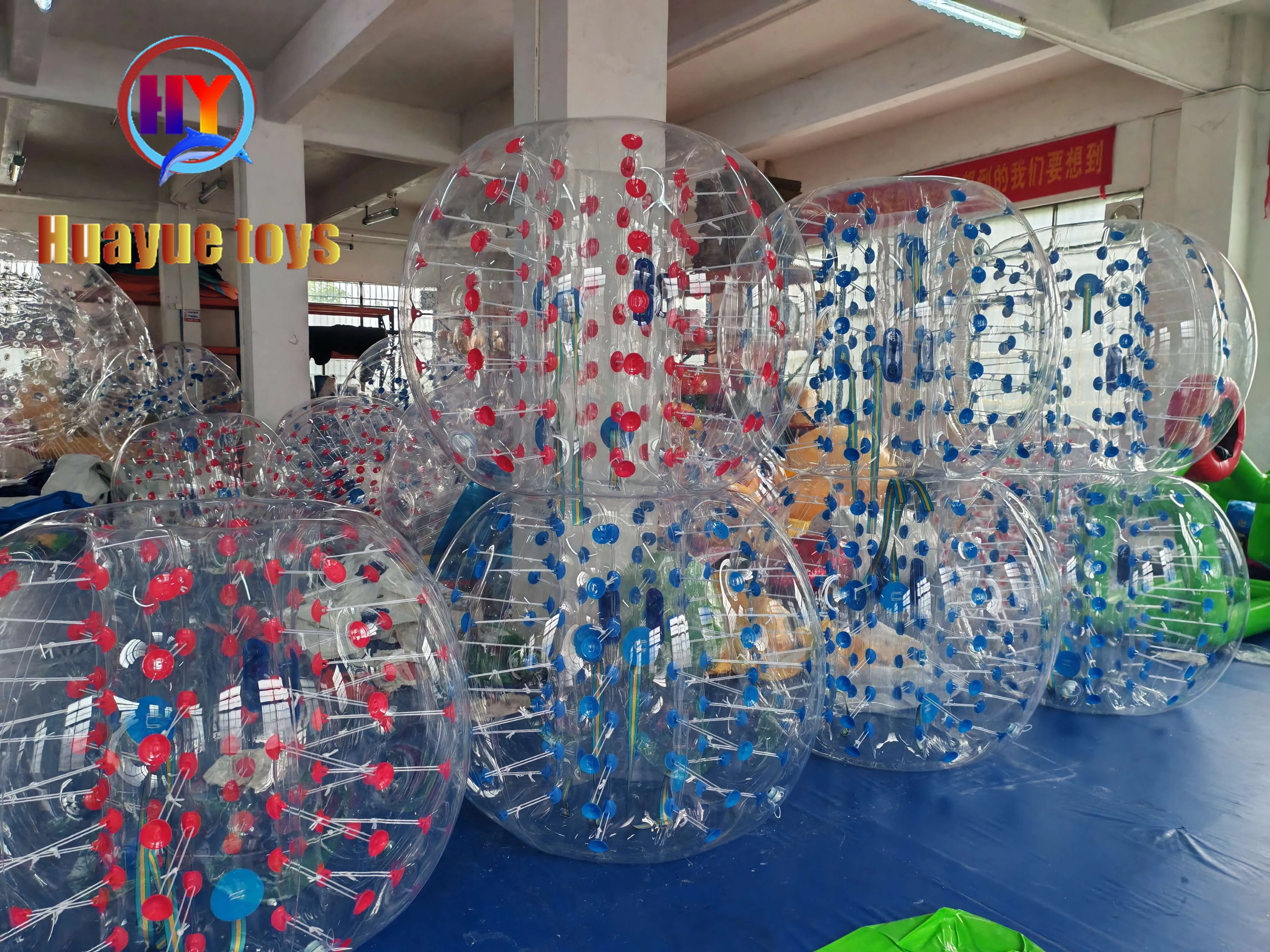 HUAYUE Manufacturer Promotion Durable Inflatable Adult Body Soccer TPU/PVC  Human Inflatable Bubble Bumper Ball for Football