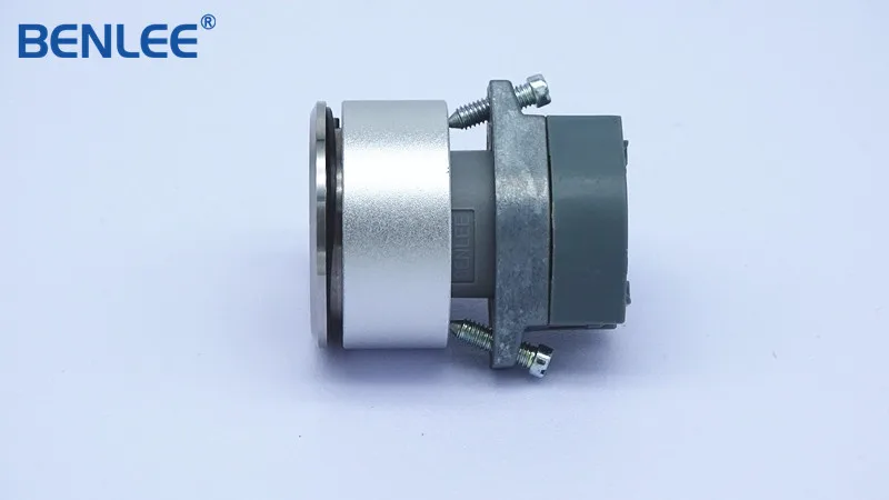 BENLEE 22mm white two-position four-corner selflocking button is embedded in the operation of the front ring elevator key switch