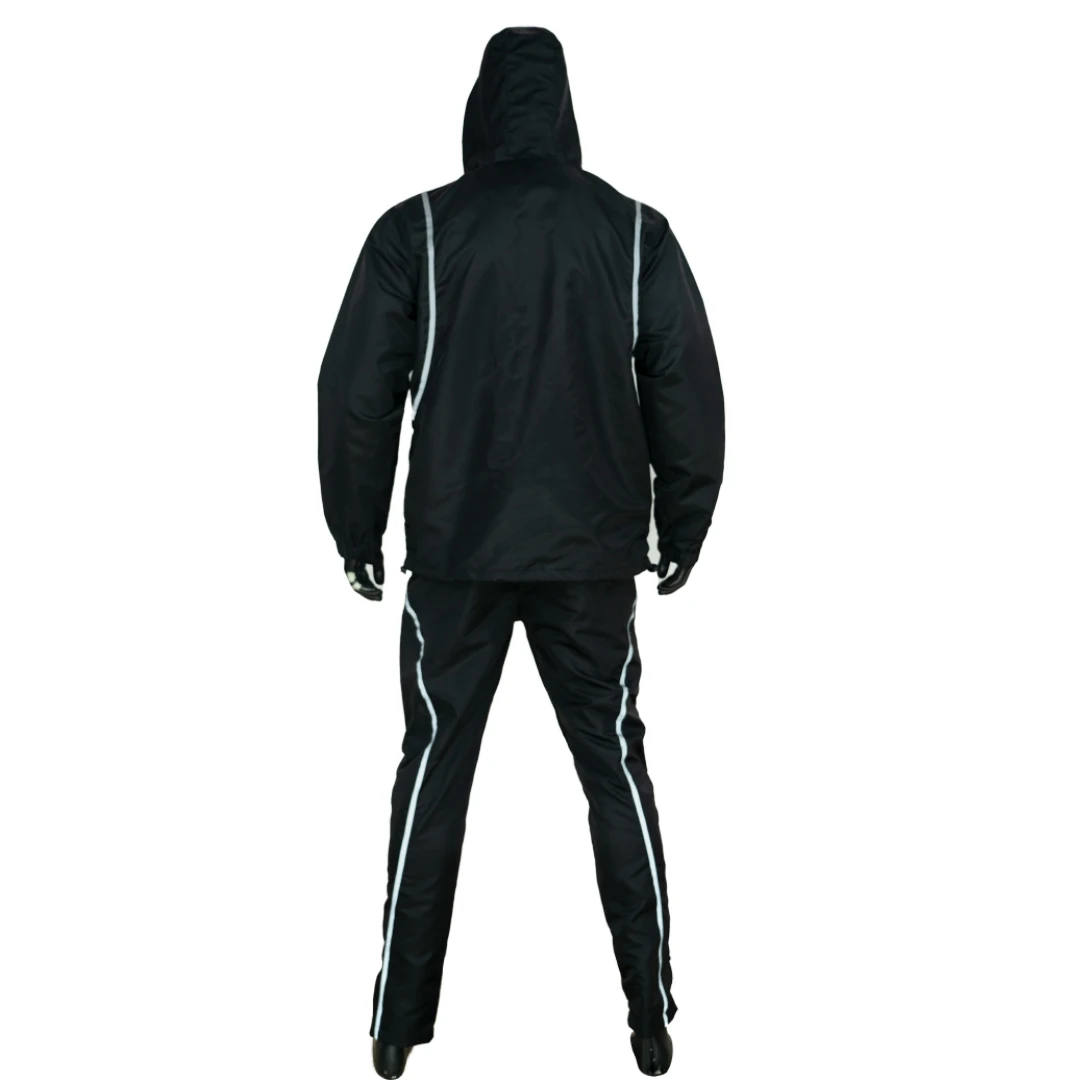 High Quality Nylon Windbreaker Track Set reflective stripe Tracksuit For Men