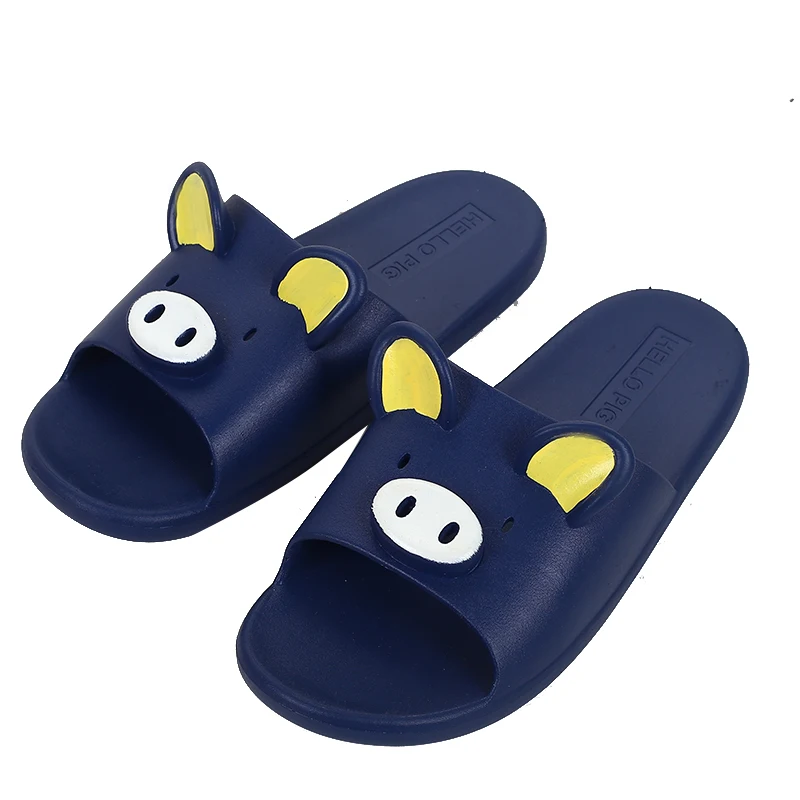 Unique PVC cartoon design slippers soft and folding home slippers beach slippers