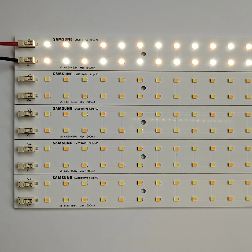 Светодиодная лента Samsung LM281B Pro 3000K mix 5000K 2ft 60 Вт для роста