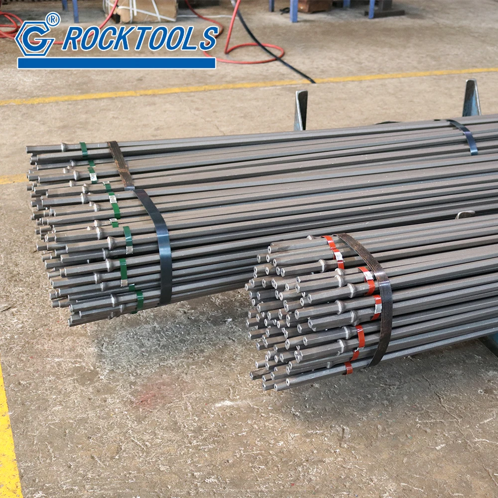 Shank Hex22 2ft 4ft 6ft 8ft Steel Taper Drill Rod for Rock Drilling Small Diameter Hole