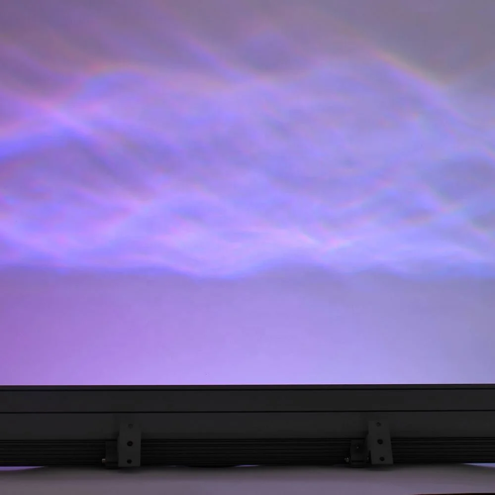 3D динамические волнистые светодиодные лампы с водяным узором 60 Вт Dc24V Rgb регулируемой яркостью освещение для фасада здания линейный настенный светильник