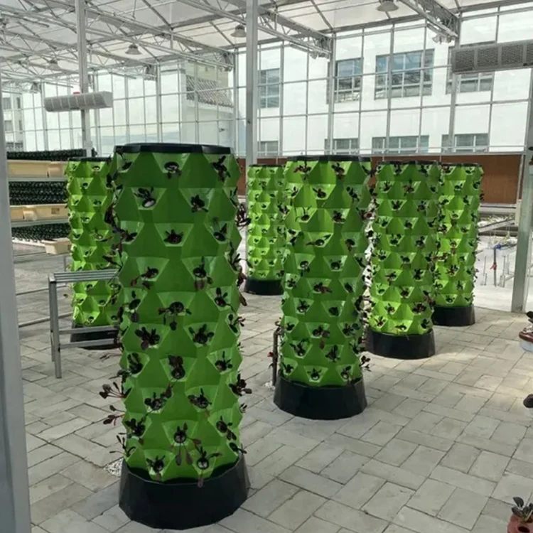 New Aeroponic Garden Vertical Farming Family Use Mini Indoor Hydroponic Aeroponic Growing Tower For Strawberry