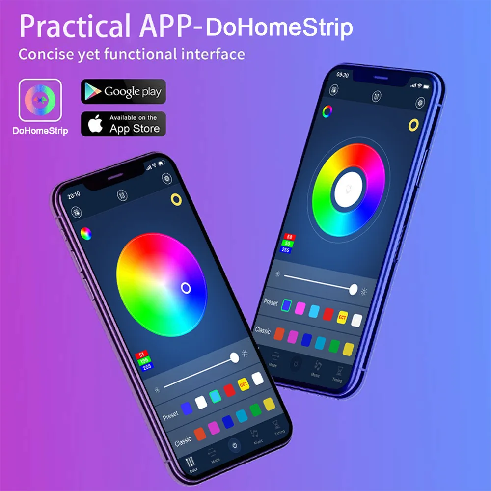 USB 5M Led Strip Light RGB Infrared APP Controller Luminous Decoration For Computer TV backlight Living Room