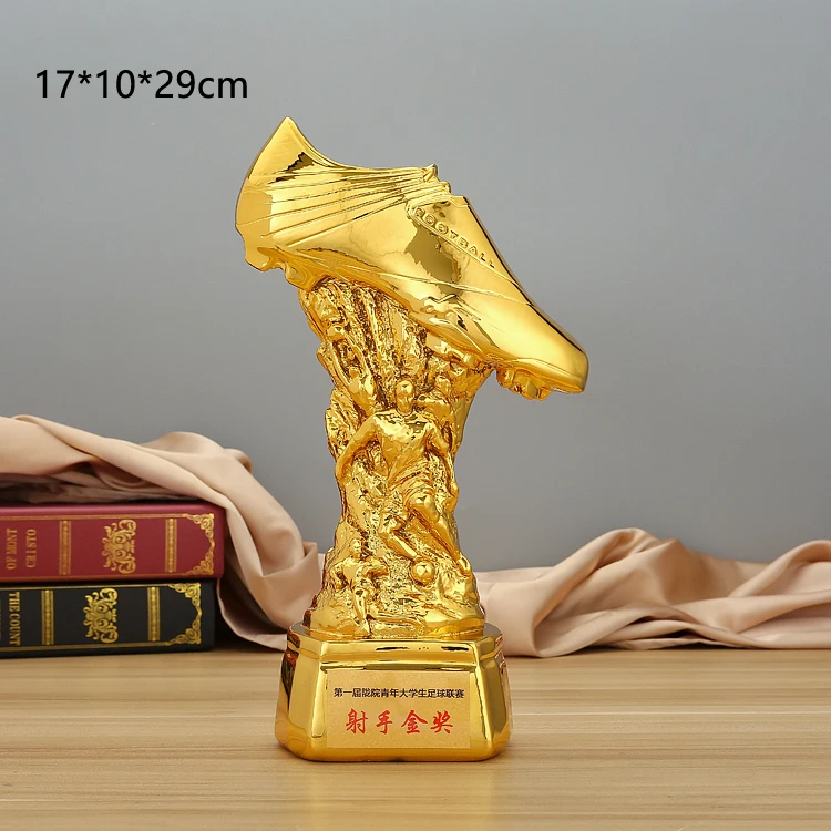 Factory wholesale soccer sport resin customized award football trophy/trophy cup