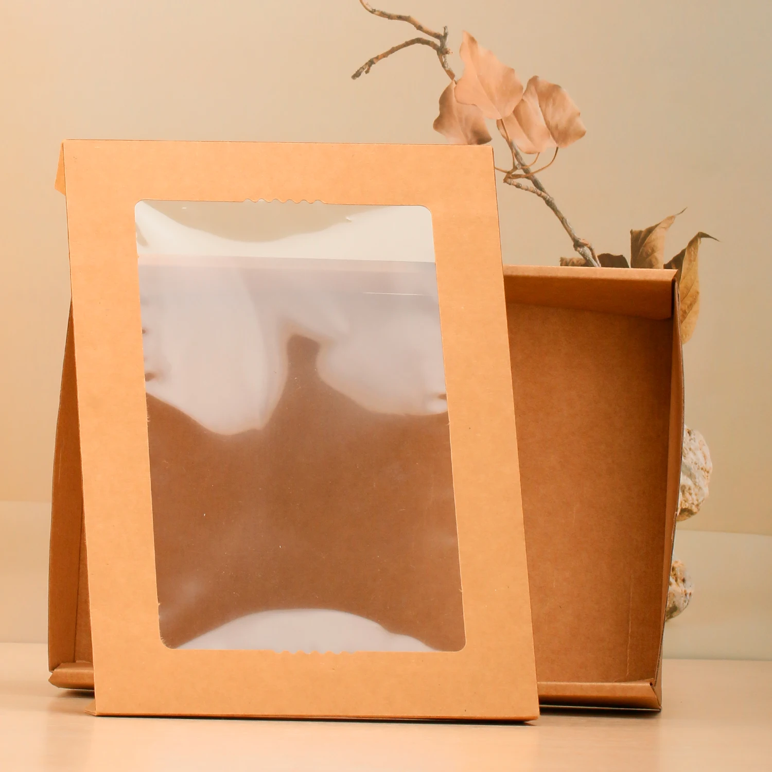 Food Packaging Cake Box Reusable Food Packaging Kraft Box compartment Advertising Dried Food Packing Box