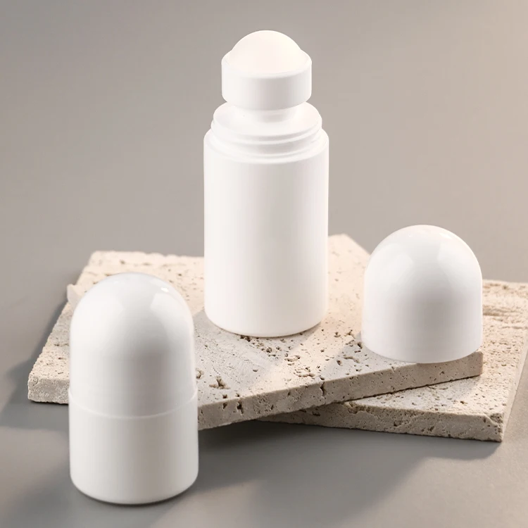 Empty Refillable Roll On Bottles Packaging PP Roller Ball 30ml 60ml 75ml 90ml Eco Friendly Plastic Roll On Bottle
