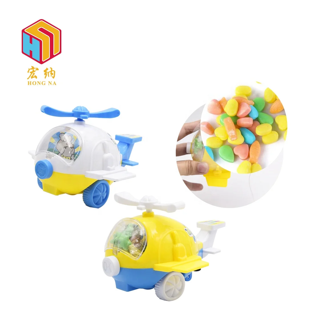 Cable airplane plastic pull line candy toy plane