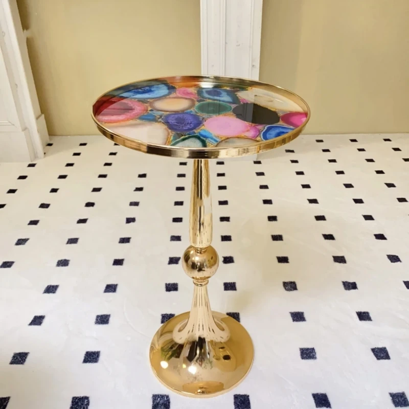 2024 new design of coffee table 5 star hotel customise party high bar table glass bar table