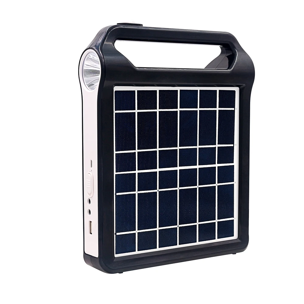 Mini Portable Solar Energy Lighting Kit  for Home USB Mobile Charging and LED Light Solar power system with Torch and Lighting
