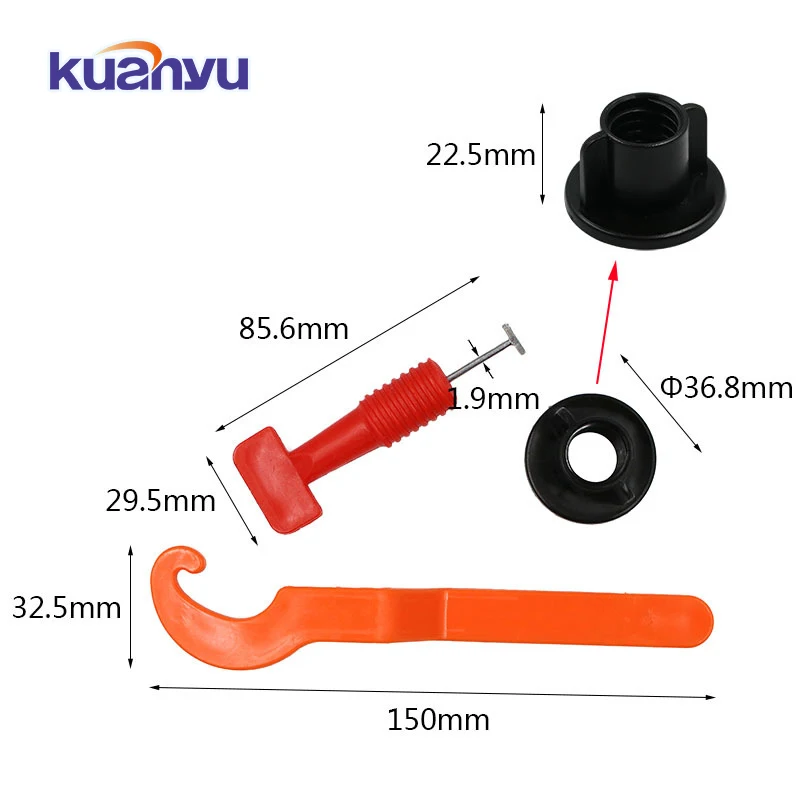 Tile Accessories Recyclable Tile Leveling Tool Clips 3 To 12 mm Reusable Tile Leveling System