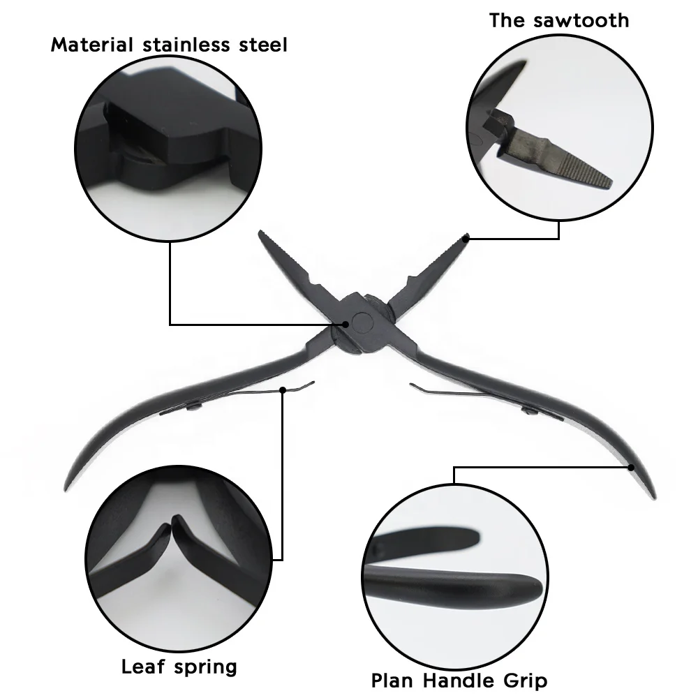 ARLANY Multi Functional Hair Extension Pliers with Teeth Weft Application Pliers Clamp Pliers for Micro Ring Link Bead