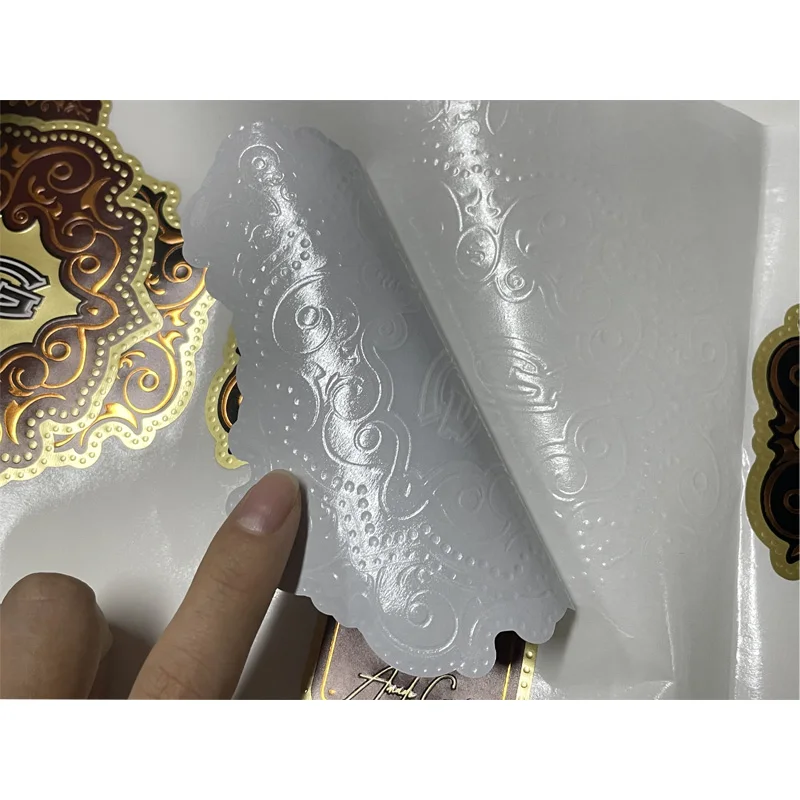 Customized Holographic PVC UVproof Adhesive Sticker Private Anti-Fake Label for Cosmetics Digital Printing Packaging