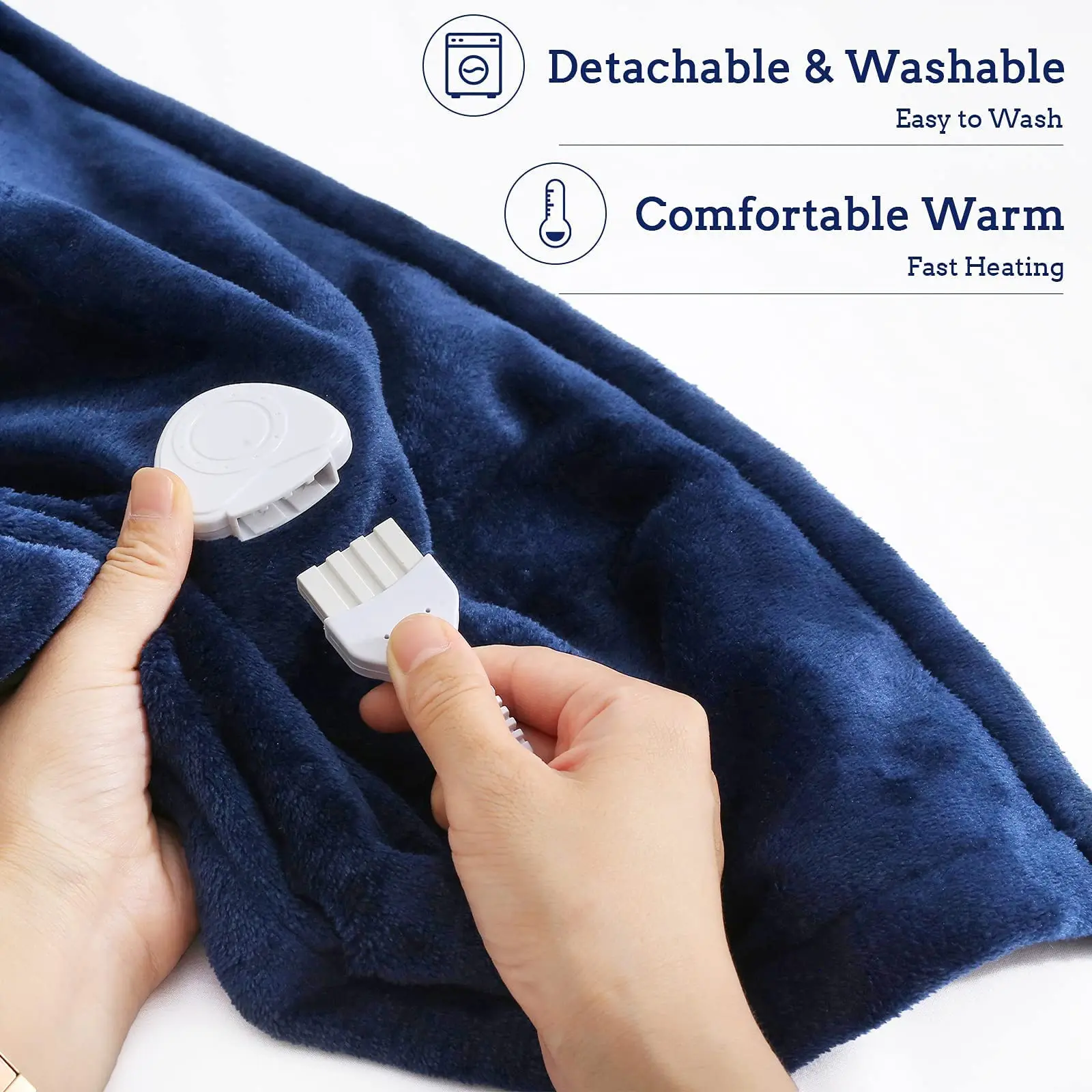 Safe Warm Heated Blanket Electric Throw Cozy Heating Blanket For Couch Sofa Bed