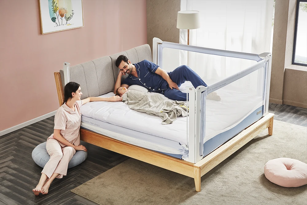 Easy Fold Baby Bed Rail Protection Guard, Safety Toddler Bed Rail Guard/