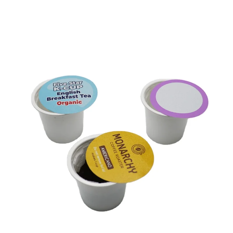 Одноразовые 51 мм пустые кофейные капсулы keurig k-cup с крышками из фольги