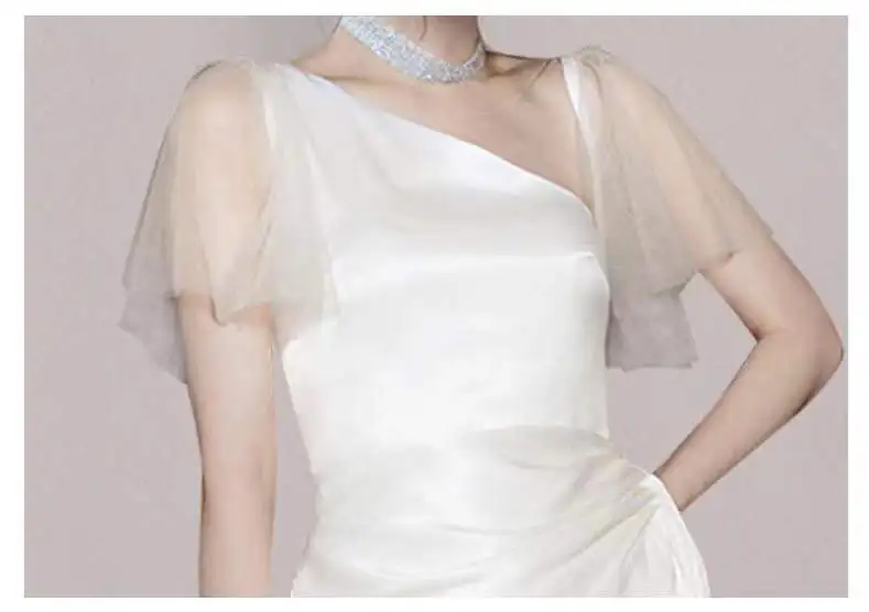 2021 Summer Fashion evening dresses brother pe design Tulle Ruffle Elegant Women Evening Dinner Dress