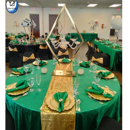 YYZ 6 Heads 124CM  Modern New Design Iron Chandelier Candlestick  Luxury Candelabra Centerpieces Gold Metal Creative Candelabrum