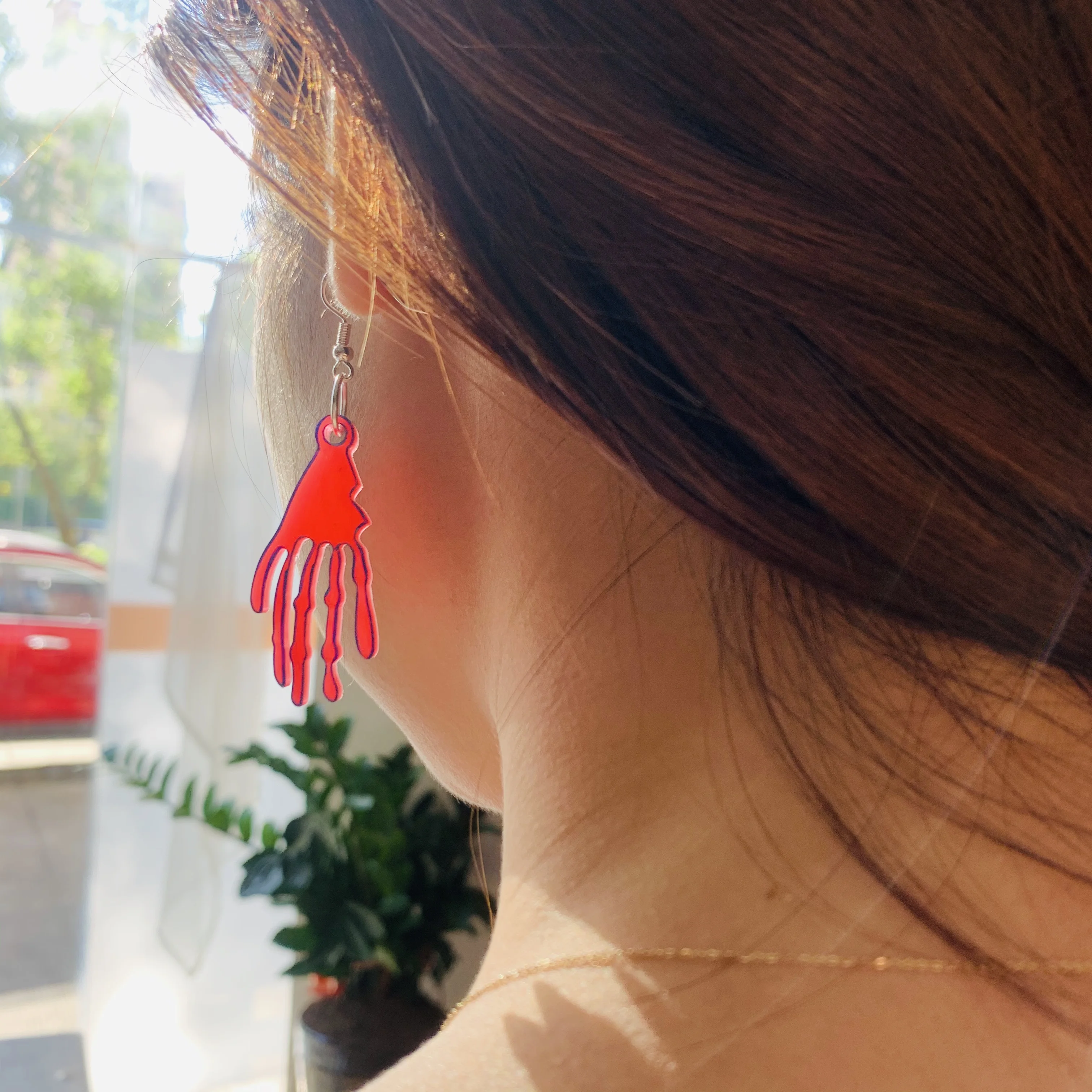 A155 Halloween Earring Silicone Mold Bat Coffin Pumpkin Ghost Spider Web Skull Skeleton Mold Jewelry Making Resin Craft Mold