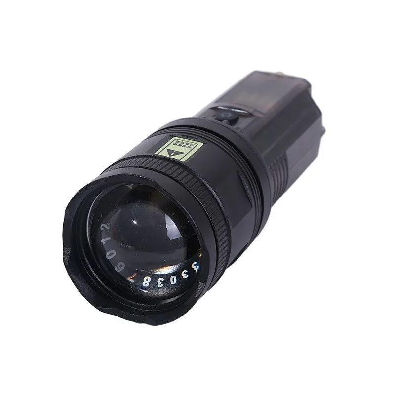 White Laser Flashlight Outdoor USB Charging Long-range Zoom Multifunctional LED Emergency
