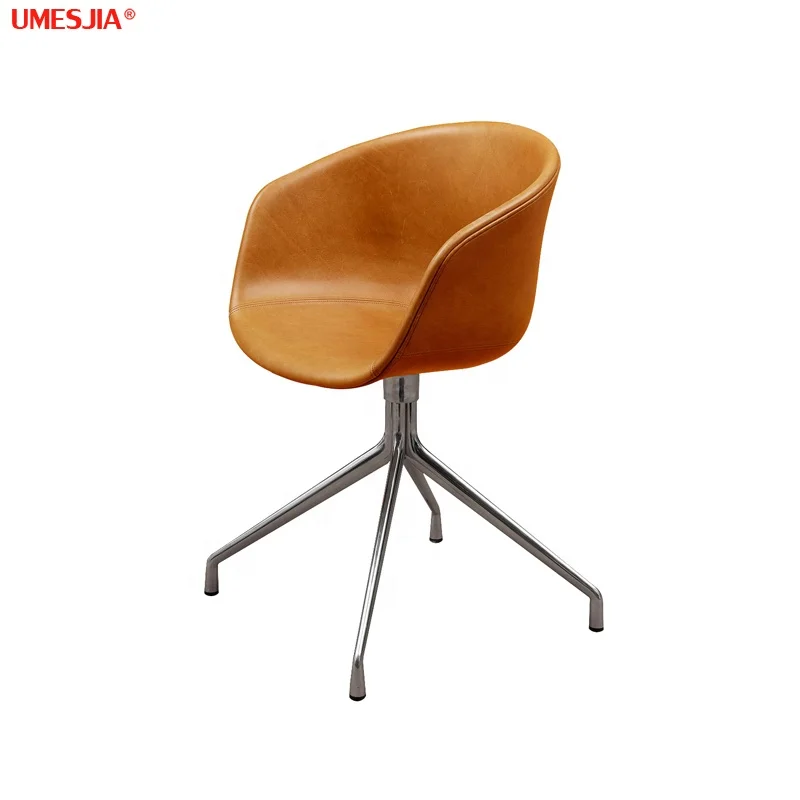 Luxury Nodic  Dining Chair Restaurant Furniture coffee chair Velvet synthetic leather Aluminum Powder coated black feet