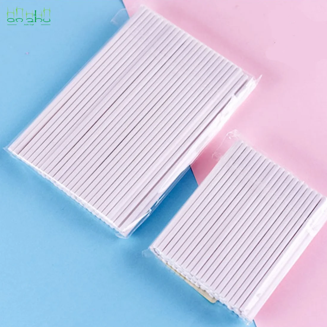 Long Round Lollipop Paper Sticks Cotton Candy Glue Stick Paper
