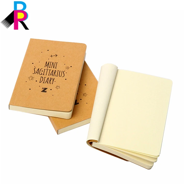 Custom Luxury  Kraft Paper School A4 Mini Pocket Diary Notebook