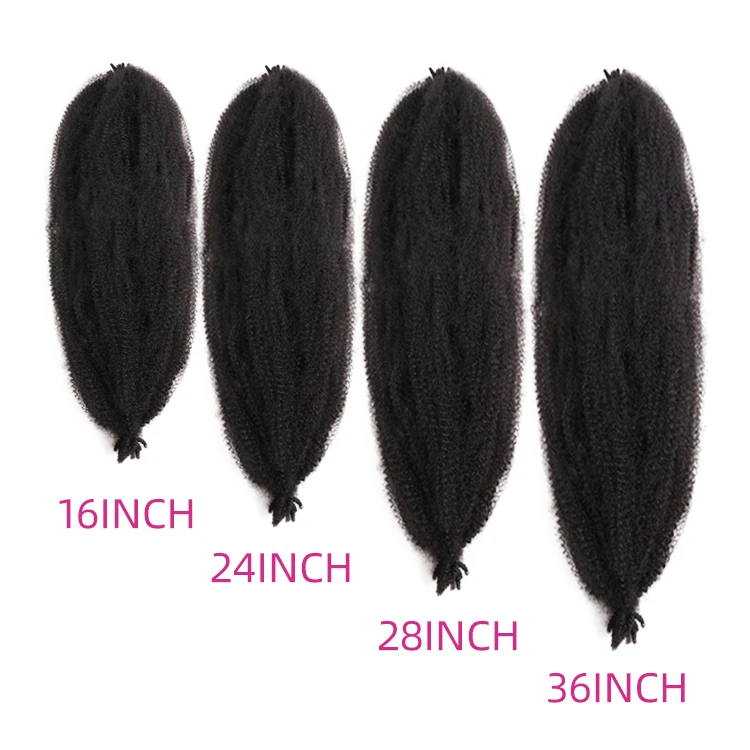 16 24 30 36 Inch Best Selling Afro Spring Twist Hot Quality Cheap Price Crochet Ombre Wholesale Braiding Hair Extensions China