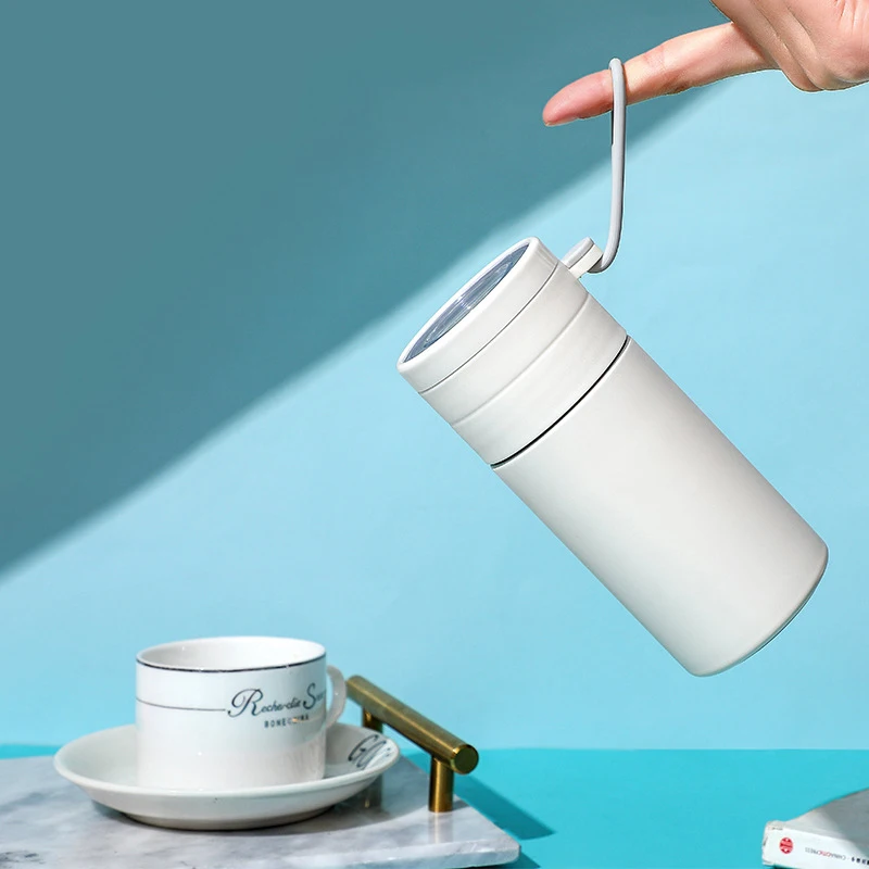 2023 new arrival double wall tea infuser bottle stainless steel tea water bottle
