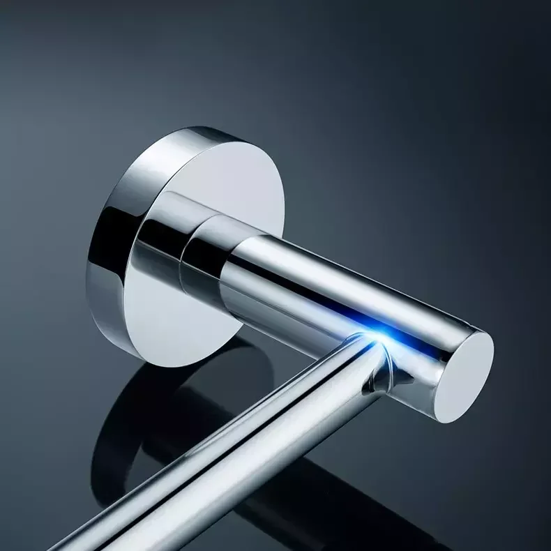 Bathroom double clothes hook stainless steel wall hanging single hook coat hook kitchen and bathroom hardware pendant