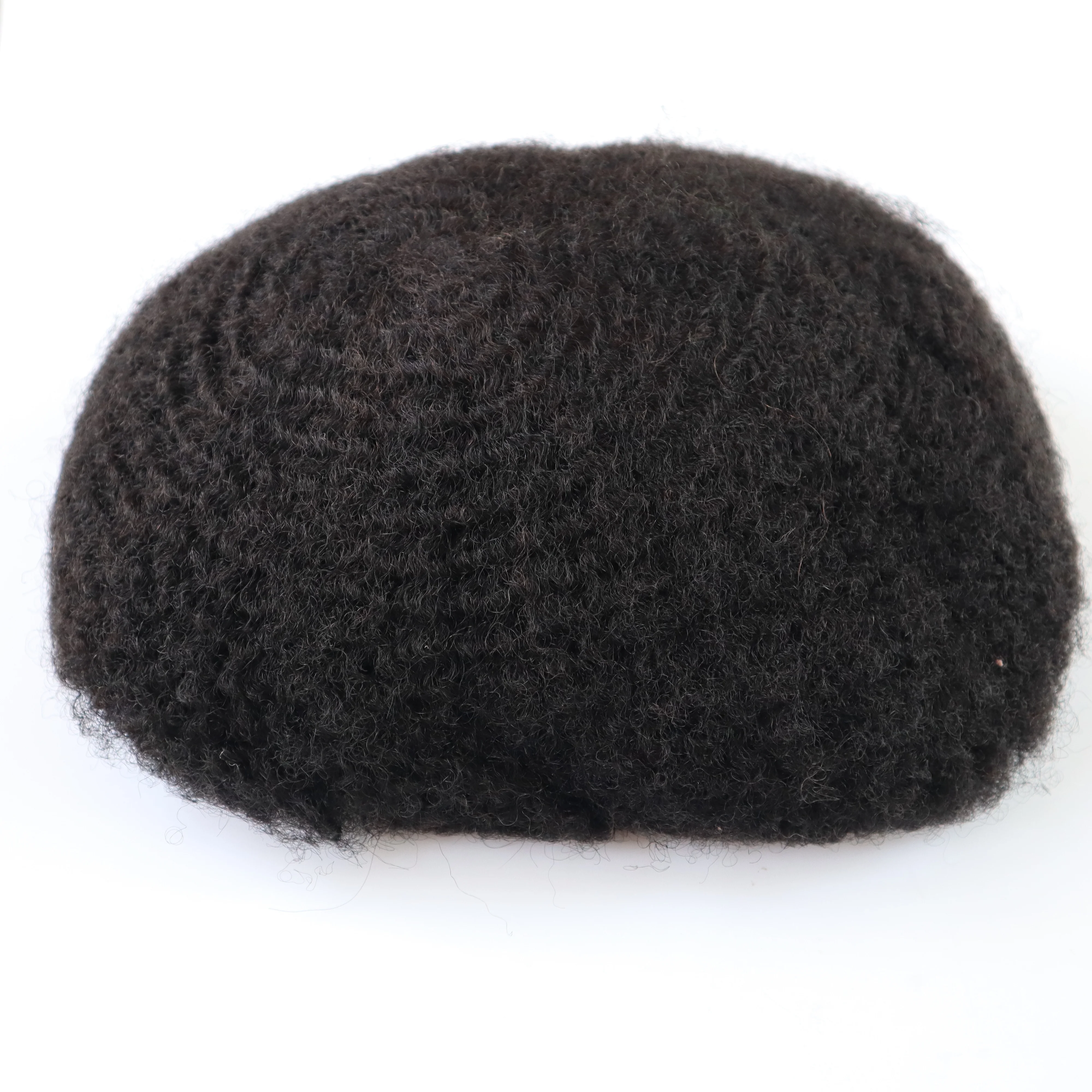  Афро-парик курчавые индийские Сменные волосы горячая Распродажа 100% человеческие невидимые узлы