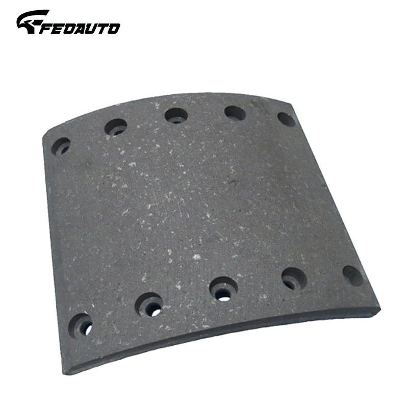 High quality truck parts front axle drum brake lining 19630