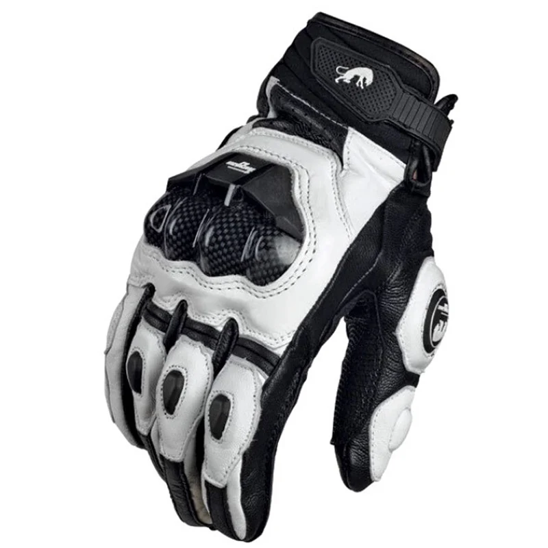 Motorcycle black Racing Genuine Leather Motorbike white Road Team men summer winter
